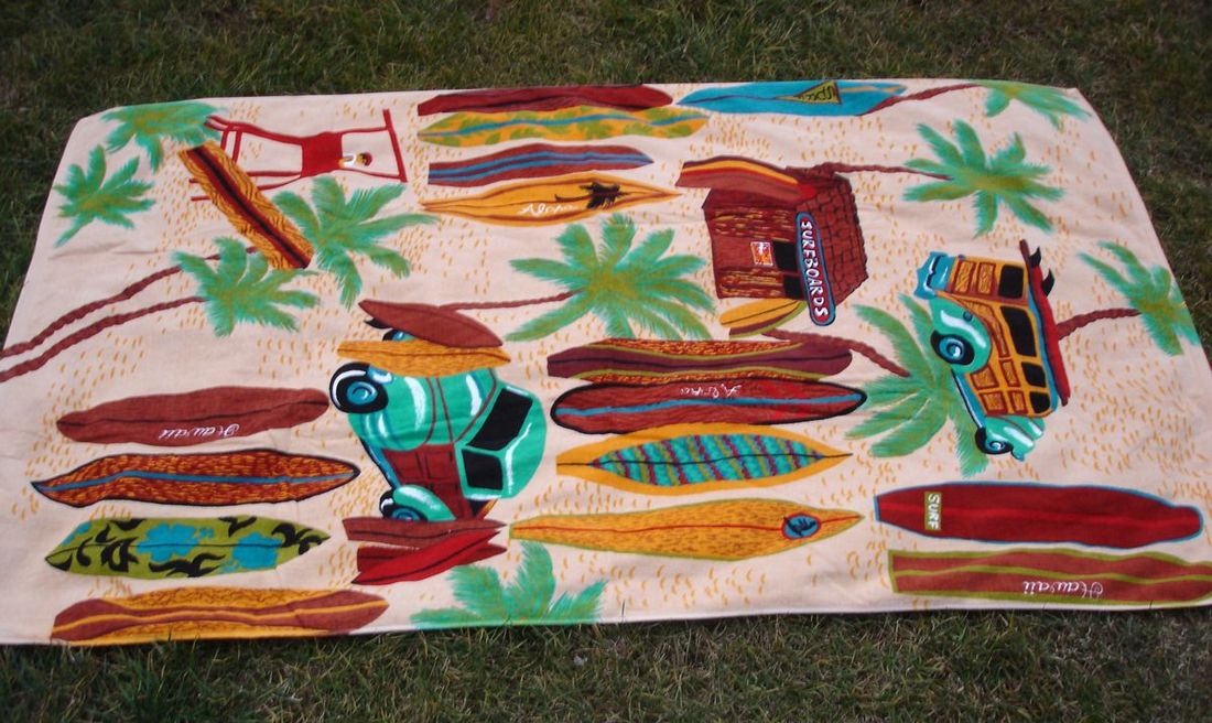 Hawaill Velour beach towel
