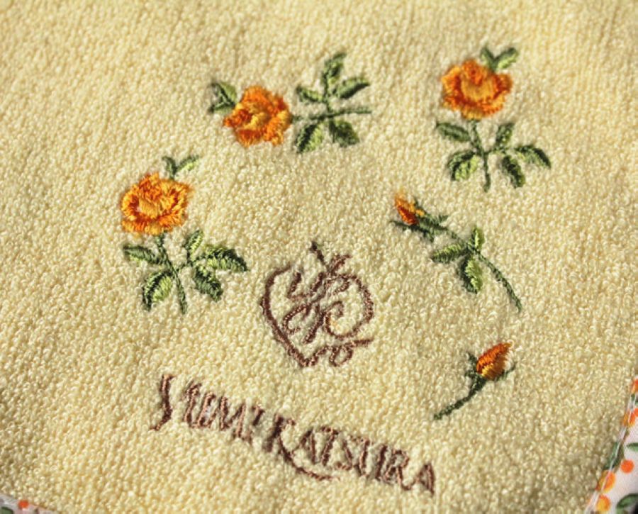 Embroidered Terry square towels