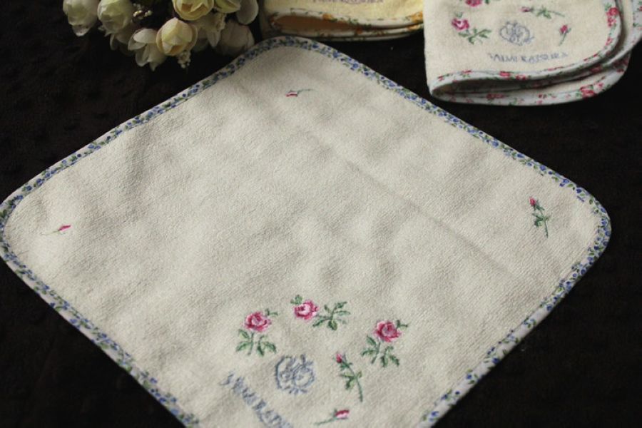 Embroidered Terry square towels