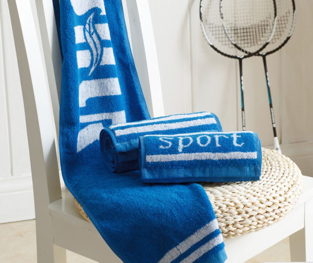 Terry Jacquard sport towel