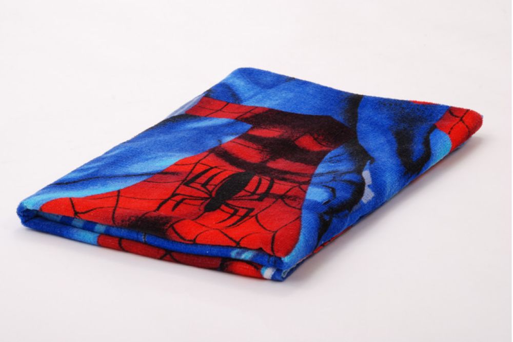 Spider-man reactive printed beach towel